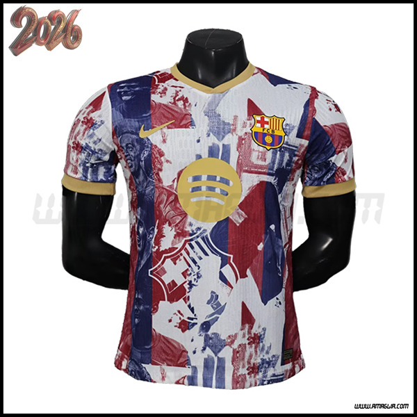 Maglia da FC Barcellona Edizione Speciale Bianco/Rosso/Blu 2025/2026