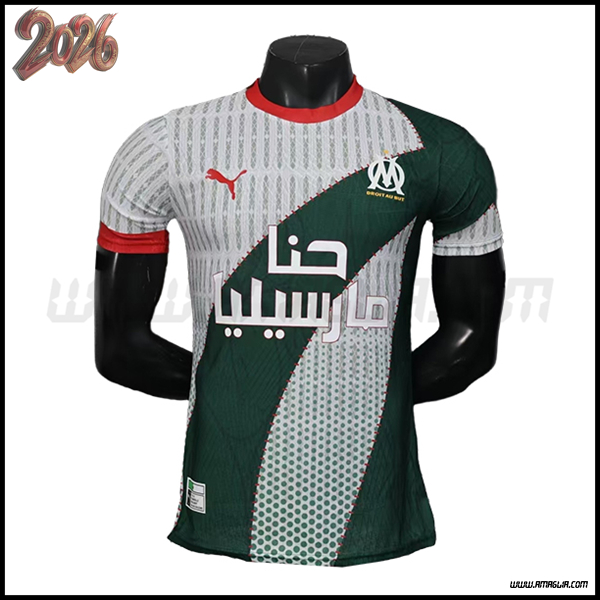 Maglia da Marsiglia OM Edizione Speciale Bianco/Verde 2025/2026