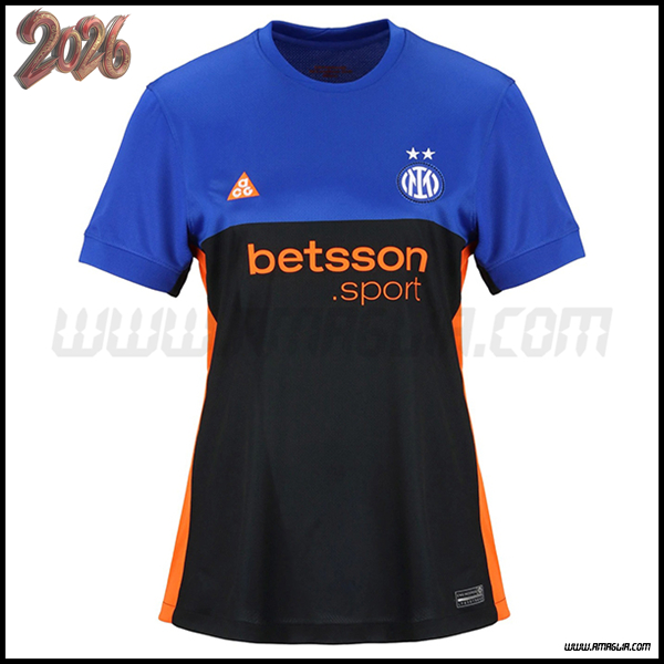 Nuovo Maglia da Inter Milan Donne Quarto 2025/2026