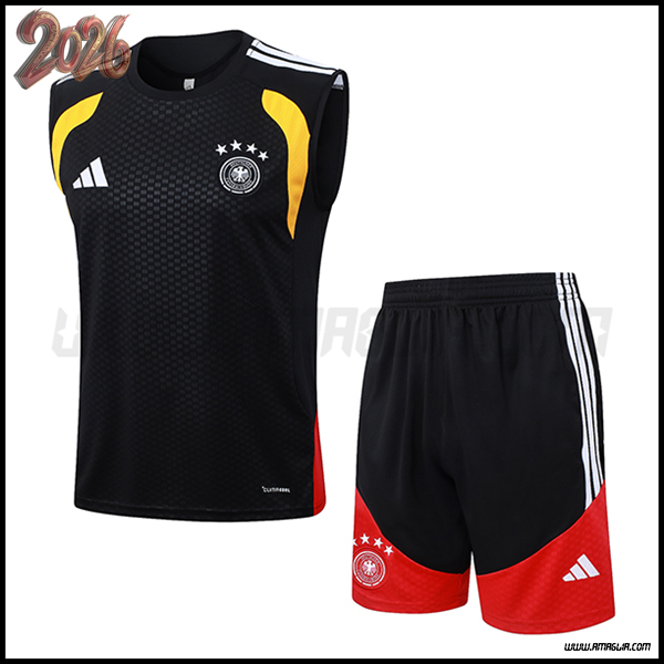 Kit Canotta Allenamento Germania Nero 2025/2026