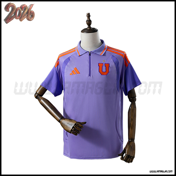 Maglia Polo Università del Cile viola/Arancia 2025/2026