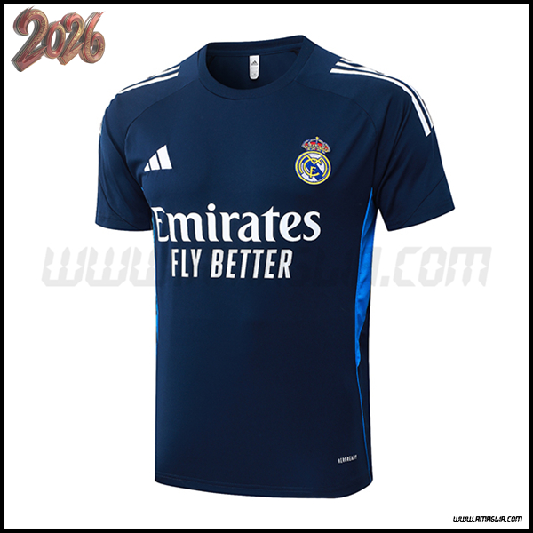 Training T-Shirt Real Madrid Blu Reale 2025/2026