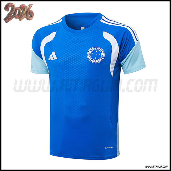 Training T-Shirt Cruzeiro Blu/Bianco 2025/2026