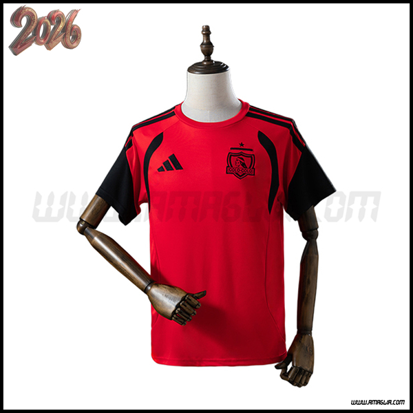 Training T-Shirt Colo-Colo Rosso/Nero 2025/2026 -02