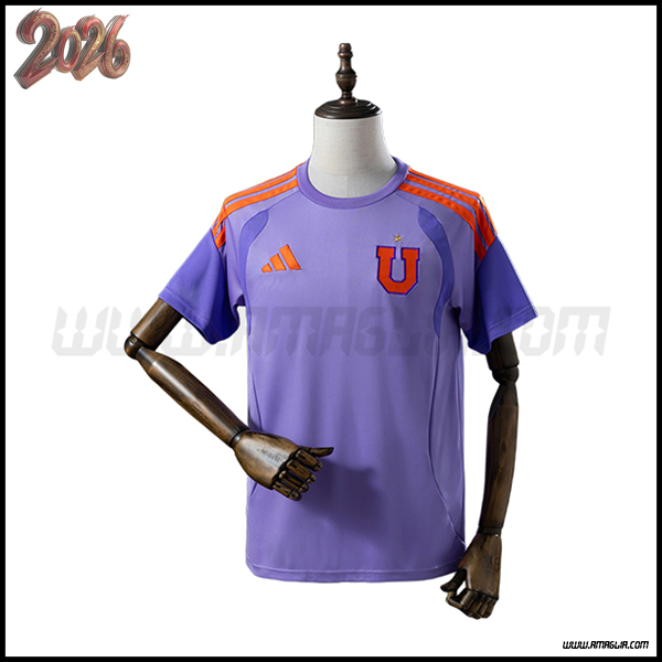 Training T-Shirt Università del Cile viola/Arancia 2025/2026