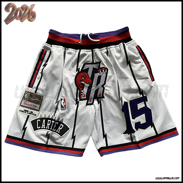 Pantalonicinis NBA Toronto Raptors 2025/26 Bianco
