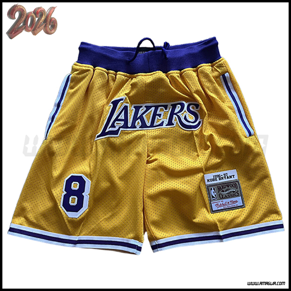 Pantalonicinis NBA Los Angeles Lakers 2025/26 Giallo/viola