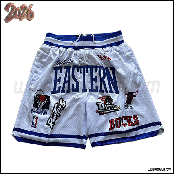 Pantalonicinis NBA American All-Star 2025/26 Bianco/Blu