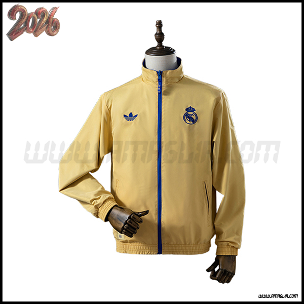 Giacca A Vento Real Madrid Marrone/Blu 2025/2026