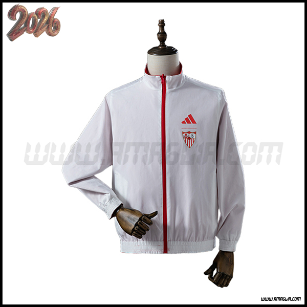 Giacca A Vento Athletic Bilbao Bianco/Rosso 2025/2026