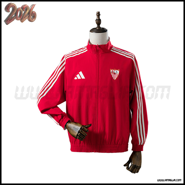 Giacca A Vento Athletic Bilbao Rosso/Bianco 2025/2026