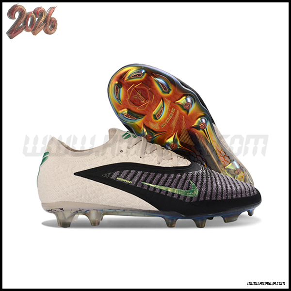 Nike Scarpe Da Calcio Phantom GX III Elite FG Beige/Nero/Verde