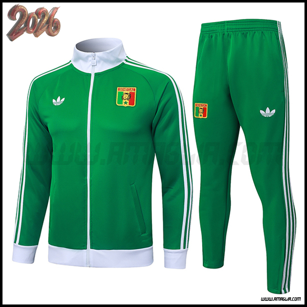 Tuta Giacca Calcio Senegal Verde/Bianco 2025/2026 -02