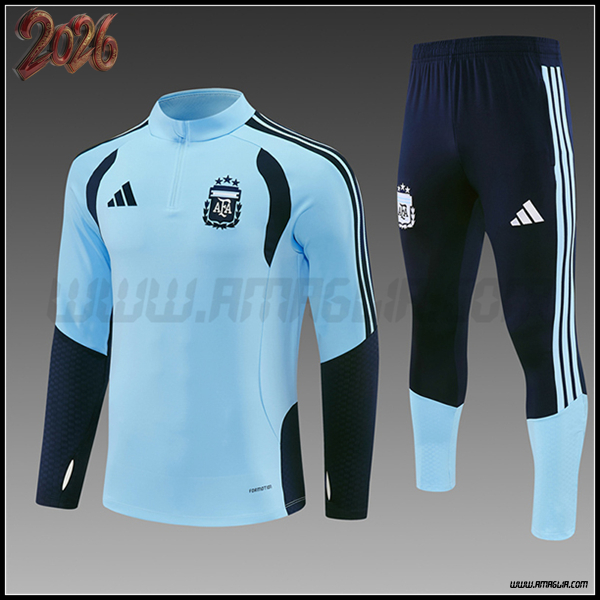 Tuta Giacca Calcio Argentina Bambino Blu 2025/2026