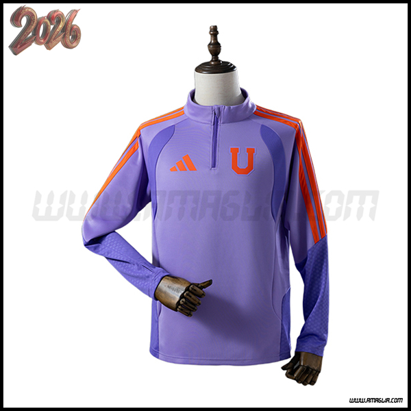 Felpa Allenamento Università del Cile viola/Arancia 2025/2026