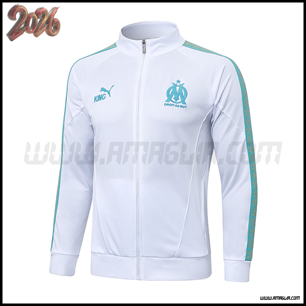Giacca Calcio Marsiglia Bianco/Verde 2025/2026