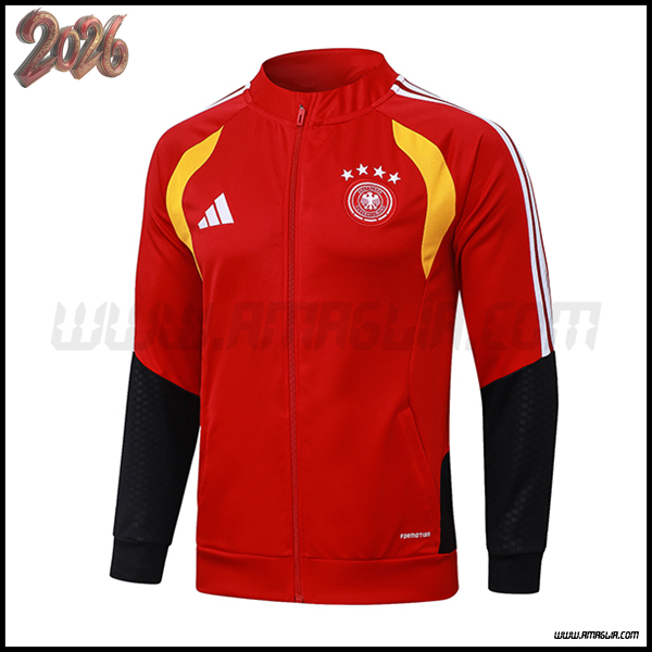 Giacca Calcio Germania Rosso/Nero/Giallo 2025/2026