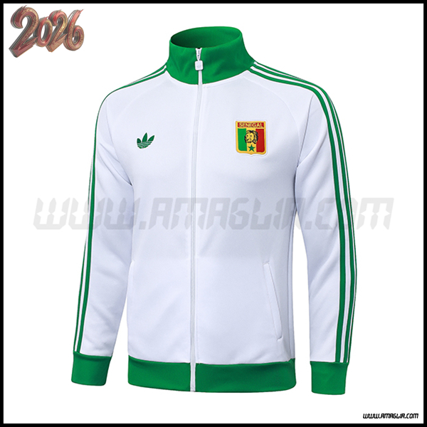 Giacca Calcio Senegal Bianco/Verde 2025/2026