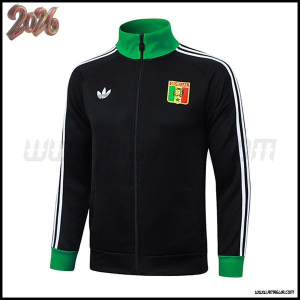 Giacca Calcio Senegal Nero/Verde 2025/2026
