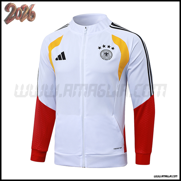Giacca Calcio Germania Bianco/Rosso 2025/2026