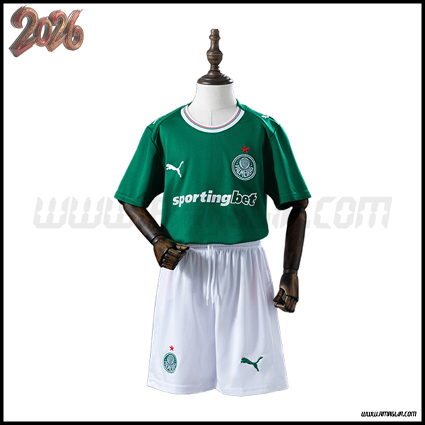 Prima Maglia Calcio Palmeiras Bambino 2026/2027