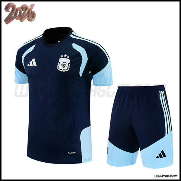 Kit Maglia Allenamento Argentina Blu Reale 2025/2026