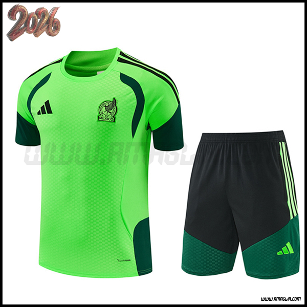 Kit Maglia Allenamento Messico Verde 2026/2027