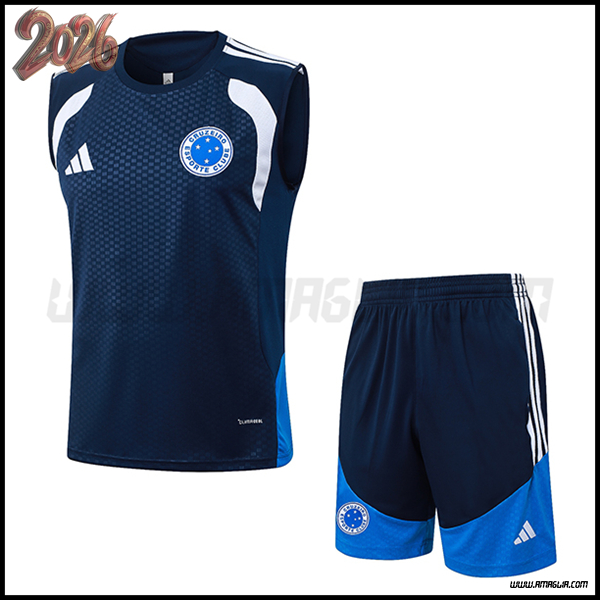 Kit Canotta Allenamento Cruzeiro Blu Reale 2026/2027