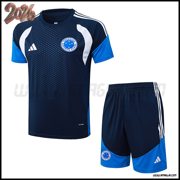 Kit Maglia Allenamento Cruzeiro Blu Reale 2026/2027