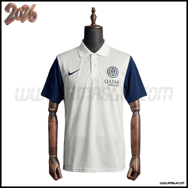 Maglia Polo Inter Milan Bianco/Blu 2026/2027