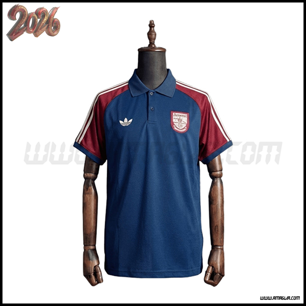 Maglia Polo Arsenal Blu/Rosso/Bianco 2026/2027