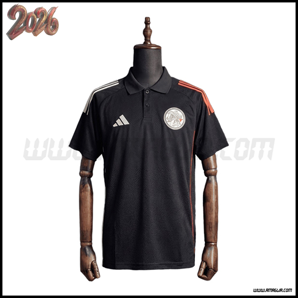 Maglia Polo Ajax Nero 2026/2027