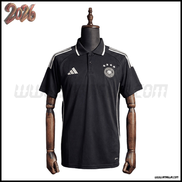 Maglia Polo Germania Nero/Bianco 2026/2027