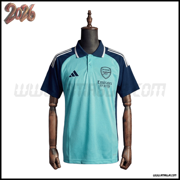 Maglia Polo Arsenal Blu/Bianco 2026/2027