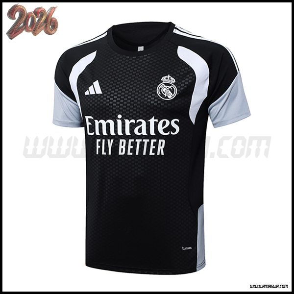 Training T-Shirt Real Madrid Nero/Bianco 2026/2027