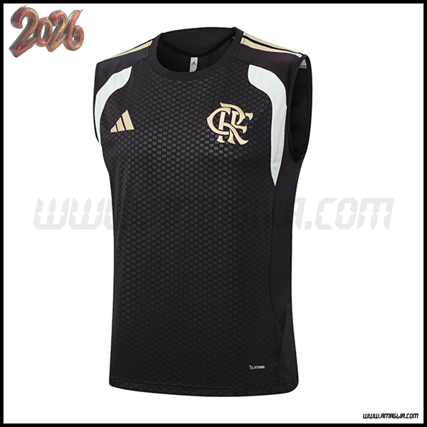 Canotta Allenamento Flamengo Nero/Bianco/Giallo 2026/2027