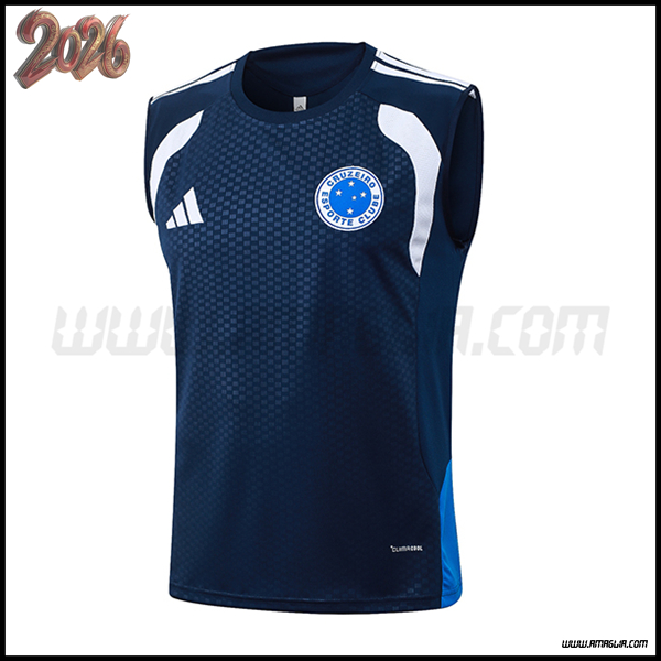 Canotta Allenamento Cruzeiro Blu Reale 2026/2027