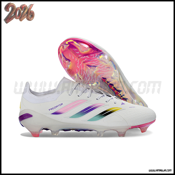 Adidas Scarpe Da Calcio 26 Predator Elite FG Bianco/Rosa