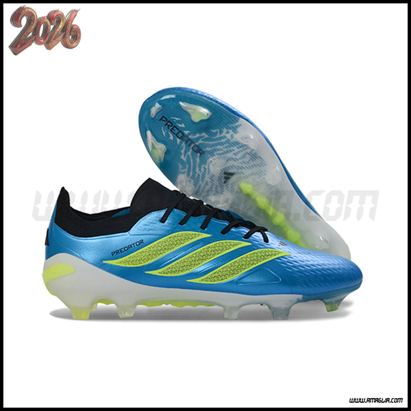 Adidas Scarpe Da Calcio 26 Predator Elite FG Blu/Verde