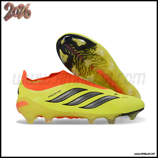Adidas Scarpe Da Calcio 26 Predator Elite LL FG Giallo/Arancia/Grigio