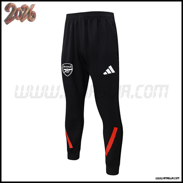 Pantaloni Da Allenamento Arsenal Nero/Rosso 2025/2026