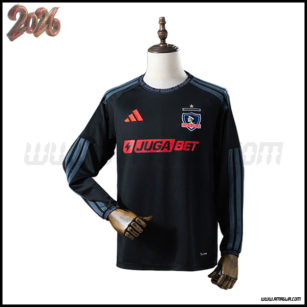 Seconda Maglia Calcio Colo-Colo Maniche Lunghe 2026/2027
