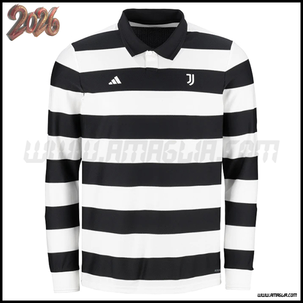 Nuovo Maglia da Juventus Maniche Lunghe Quarto 2025/2026