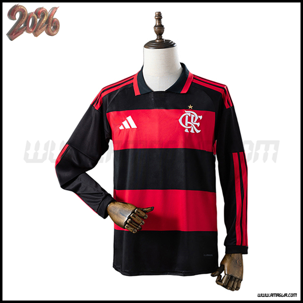 Prima Maglia Calcio Flamengo Maniche Lunghe 2026/2027