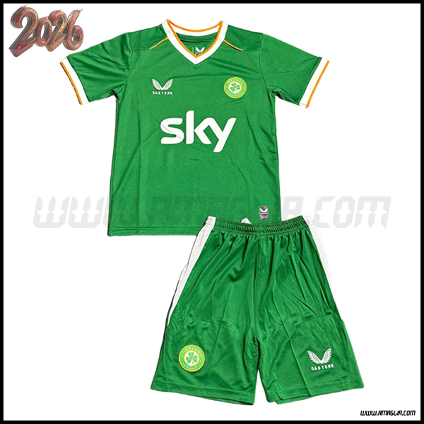 Prima Maglia Calcio Irlanda Bambino 2026/2027