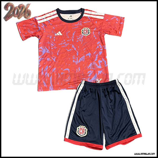 Prima Maglia Calcio Costa Rica Bambino 2026/2027