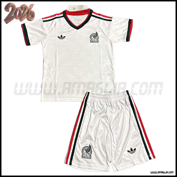 Seconda Maglia Calcio Messico Bambino 2026/2027