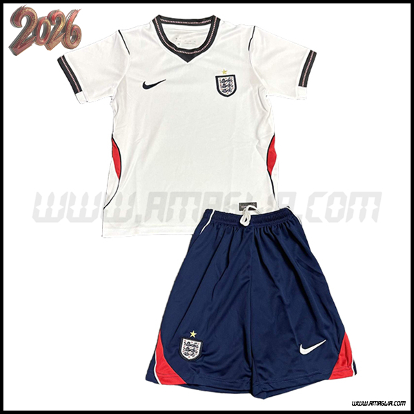 Prima Maglia Calcio Inghilterra Bambino 2026/2027