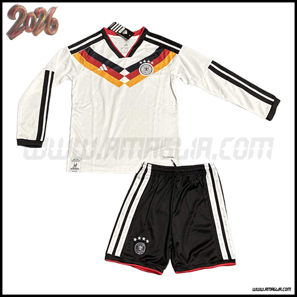 Maglia Calcio Germania Bambino Maniche Lunghe 2026/2027