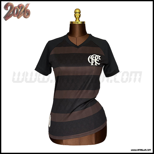 Maglia Calcio Flamengo Donne Edizione Speciale Nero/Marrone 2026/2027
